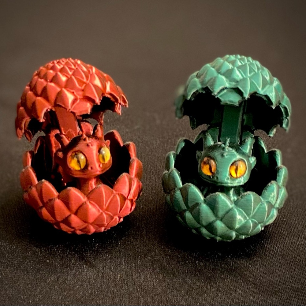 Metallic Dragon Egg and Baby Dragon Toy Set Is Dramatic and Special - Choose One - Picture 3 of 11